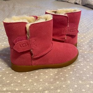 UGG toddler Kid pink boots -size 10